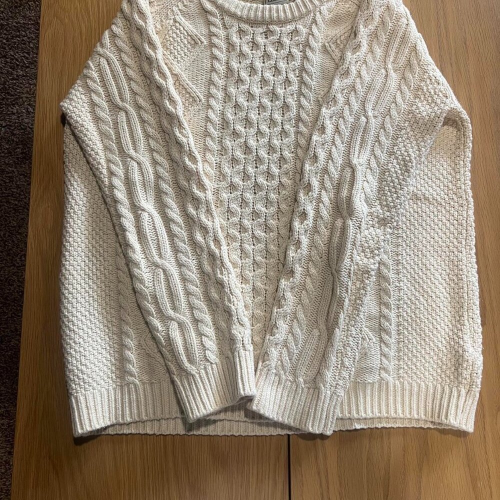 Vintage L.L. Bean cable knit sweater